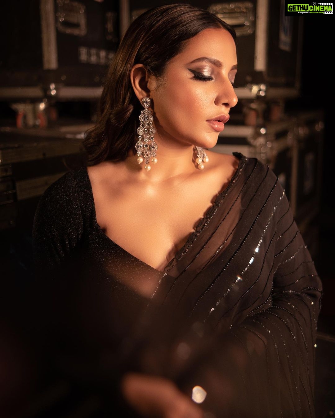 Subhashree Ganguly Instagram - Black Mystique 🖤 . . . . . Outfit @studio.mikukumar Earring @chicvibypoonam Stylist duo @sizaa92 @thankgod_itsfashion Assisted by @isuvosri13 Mua @makeupartist.sourab Hair @sarmistha1992 📸 @tales_by_suvyn . #photooftheday #dbd #ootd #peace #love #instagood #instagram #instafashion #instamood #explore