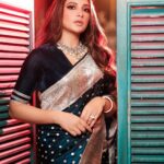 Subhashree Ganguly Instagram - Elegance is beauty 🖤 . . . . . . Saree @designsbymitanghosh Jewellery @illuminate_shine_everyday Stylist duo @thankgod_itsfashion @sizaa92 Assisted by @isuvosri13 Mua @makeupartist.sourab Hair @sarmistha1992 📸 @othoba.neba . . #ootd #ethnicwear #sareelove #instagood #instalike #instafashion #instalove #explorepage #explore #love #peace