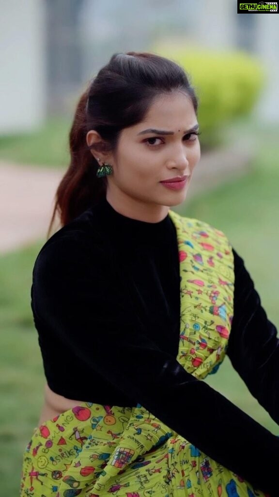 Subhashree Rayaguru Instagram - 💚 #subhashree #subbu Outfit : @navya.marouthu Video : @prashanth_photo_graphy Makeup : @bridalmakeupbysujatha Hyderabad
