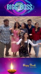 Subhashree Rayaguru Instagram - Andhariki Deepawali Subhakankshalu🙏 #BiggBoss #Season7 @daminibhatlach @subhashree.rayaguru @nayani_pavani @pooja.murthy.official @tastyteja #MeeAataSandeepMaster Costume designer @kanishk_ethnics