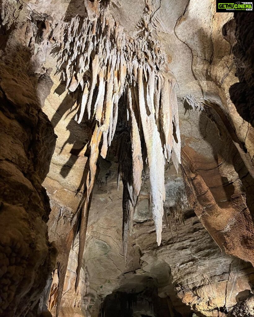 Suchitra Murali Instagram - Talking Rock Cavern ….nature’s amusement park …out of the world experience 200 feet below ground level…blown away..👌👌