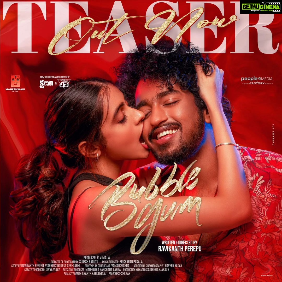 Suma Kanakala Instagram - And the teaser of 'Bubblegum' is out now... (LINK IN BIO) https://bit.ly/TasteOfBubblegum Mr. Roshan Kanakala @roshan____k this is what you love to do I know.. so now go entertain the world, @raviperepu you are amazing, I wish you all the best @maanasa.choudhary1 beautiful visuals @dopsureshragutu The Team ❤️ @sricharanpakala @i_cavalry @seriandganni @vamsinivas shivamm_rao @divyavij @madhulika_91s @sudheerkumar.ksr @arjun_medidha @maheshwarimovies @peoplemediafactory @harshachemudu @anannyaa7akulaa @kirangoudm @padmasriads @ursvamsishekar @sonymusic_south #Bubblegum #TasteofBubblegum #BubblegumTeaser