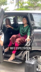 Suma Kanakala Instagram - Wife Expectations Vs Husband Reactions 😕 #sumakanakala #suma #anchorsuma #anchorsumakanakala #sumarajeevkanakala #sumarajeev #wifeandhusband #funnyreels
