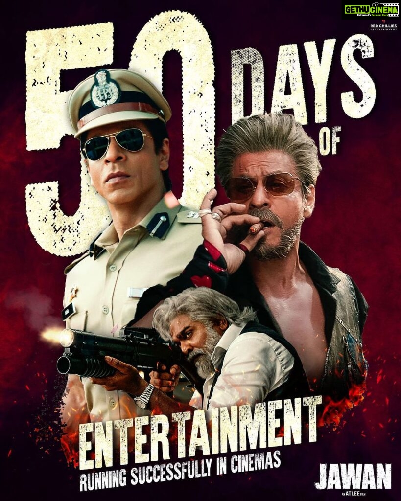 Sunil Grover Instagram - 50 days and still winning millions of hearts, Jawan is ruling every corner of the world!🔥❤️ Book your tickets now! https://linktr.ee/Jawan_BookTicketsNow Watch #Jawan in cinemas - in Hindi, Tamil & Telugu.