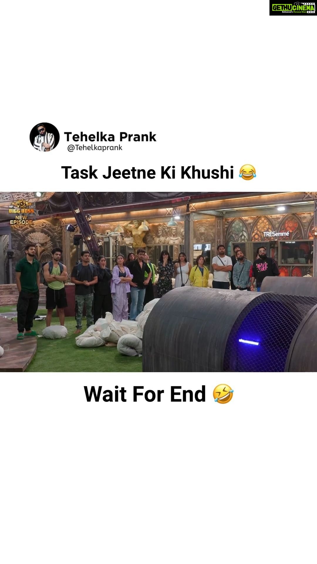 Sunny Arya Instagram - Aisi Khusi 🤣 #Tehelkaprank #SunnyArya #TehelkaBhai #biggboss17 #jiocinema #biggboss #bb17