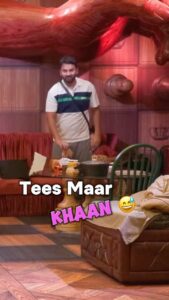 Sunny Arya Instagram - Tees Maar kha 😛 #Tehelkaprank #SunnyArya #TehelkaBhai #biggboss17 #jiocinema #biggboss #bb17