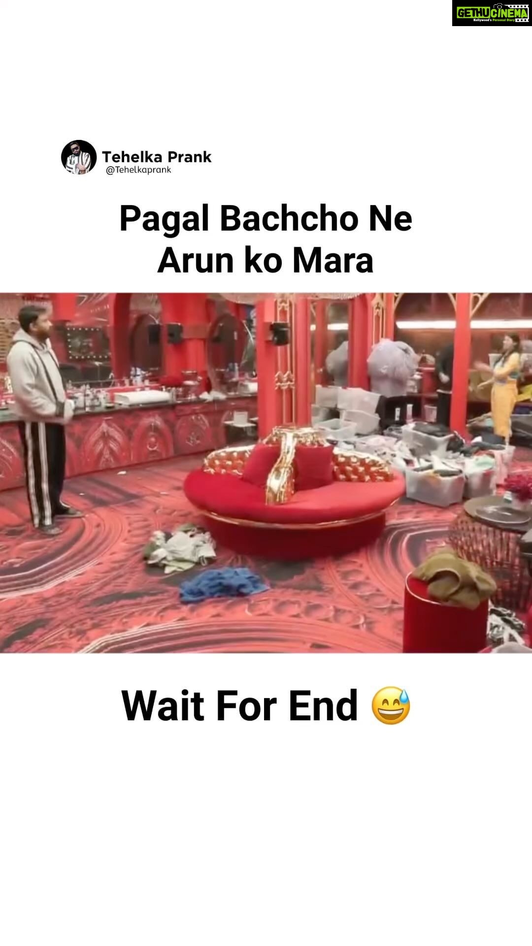 Sunny Arya Instagram - Arun ko peeta 🤣🤣 #Tehelkaprank #SunnyArya#TehelkaBhai #biggboss17 #jiocinema #biggboss #bb17