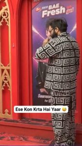 Sunny Arya Instagram - ऐसा कौन करता है 🤣 #Tehelkaprank #SunnyArya #TehelkaBhai #biggboss17 #jiocinema #biggboss #bb17