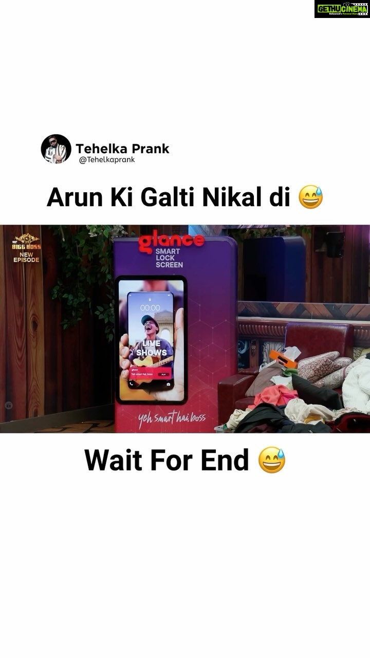 Sunny Arya Instagram - Arun ki Galti nikal di 🤣 #Tehelkaprank #SunnyArya #TehelkaBhai #biggboss17 #jiocinema #biggboss #bb17