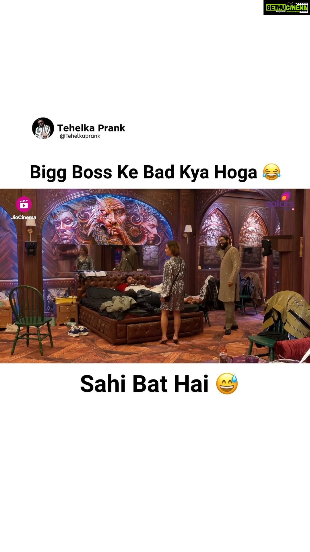 Sunny Arya Instagram - Bigg Boss ke Baad kya hoga 🤣 #Tehelkaprank #SunnyArya #TehelkaBhai #biggboss17 #jiocinema #biggboss #bb17