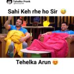 Sunny Arya Instagram - Sahi kah rhe ho sir 🤣 #Tehelkaprank #SunnyArya #TehelkaBhai #biggboss17 #jiocinema #biggboss #bb17