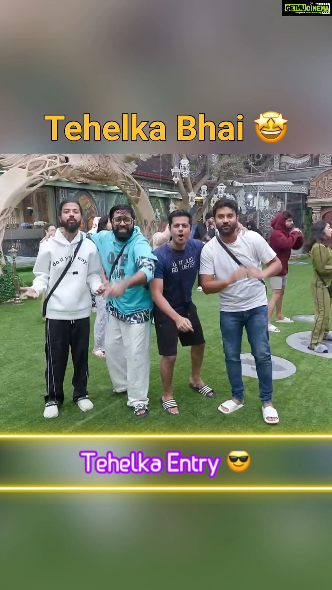 Sunny Arya Instagram - Tehelka Entry 😍 #Tehelkaprank #SunnyArya #TehelkaBhai #biggboss17 #jiocinema #biggboss #bb17