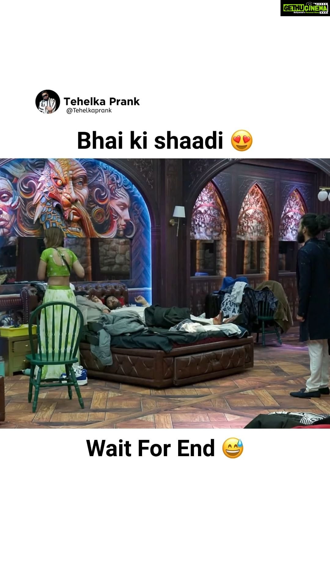 Sunny Arya Instagram - Bhai ki Shaadi 🤣🤣 #Tehelkaprank #SunnyArya #TehelkaBhai #biggboss17 #jiocinema #biggboss #bb17