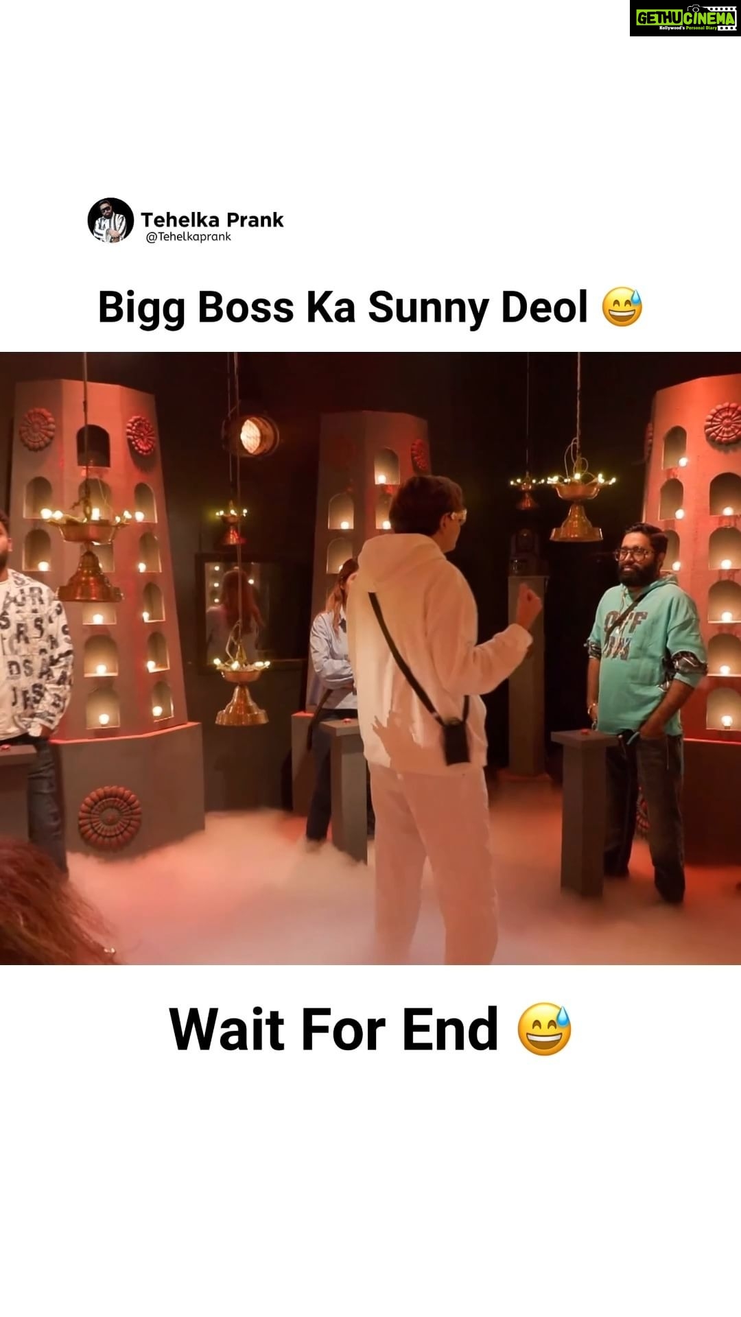 Sunny Arya Instagram - Bigg Boss ka Sunny Deol 🤣🤣 #Tehelkaprank #SunnyArya #TehelkaBhai #biggboss17 #jiocinema #biggboss #bb17