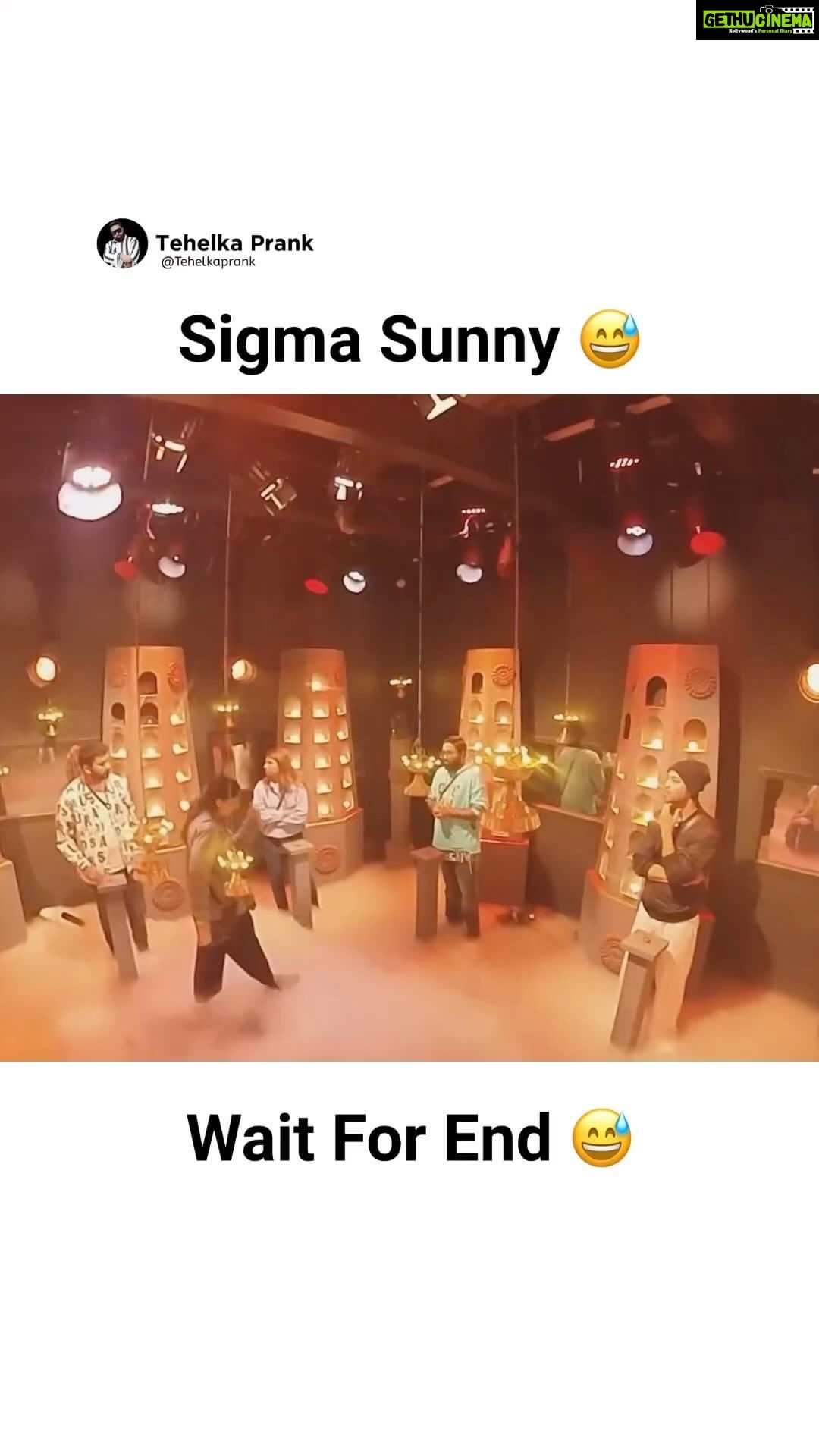 Sunny Arya Instagram - Sigma Sunny 🤣 #Tehelkaprank #SunnyArya #TehelkaBhai #biggboss17 #jiocinema #biggboss #bb17