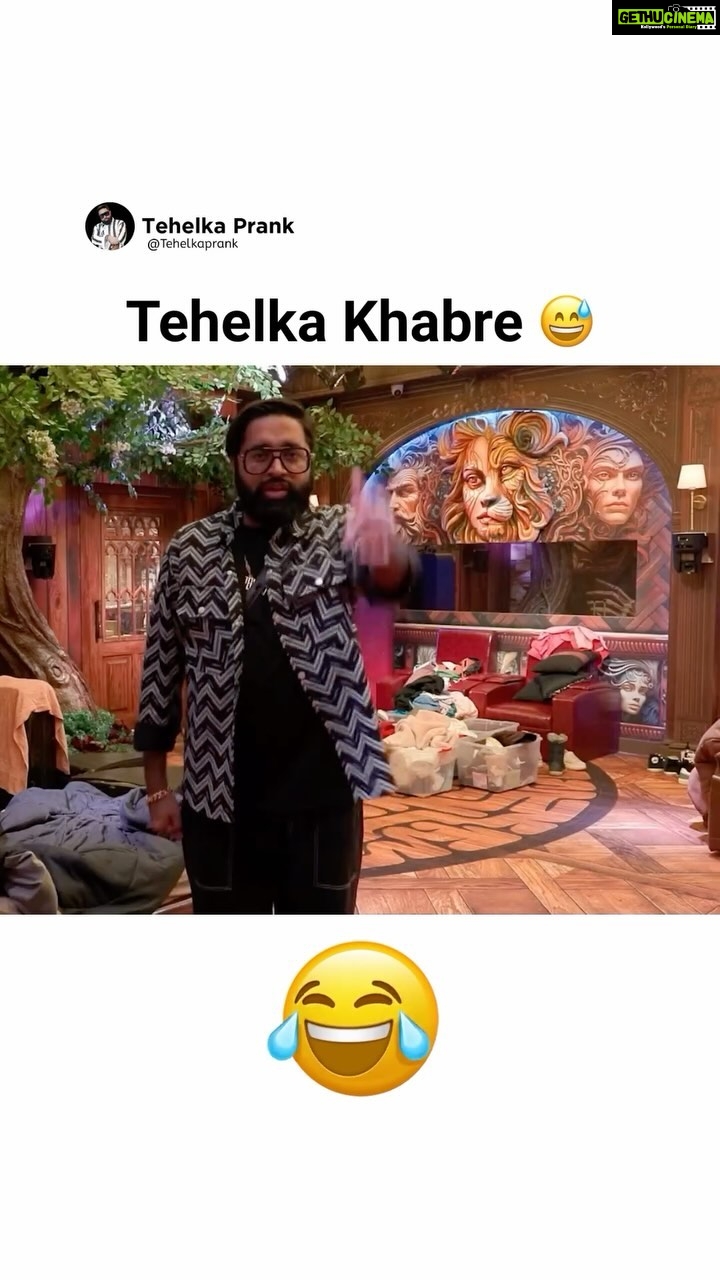 Sunny Arya Instagram - Tehelka Khabre 🤣 #Tehelkaprank #SunnyArya #TehelkaBhai #biggboss17 #jiocinema #biggboss #bb17