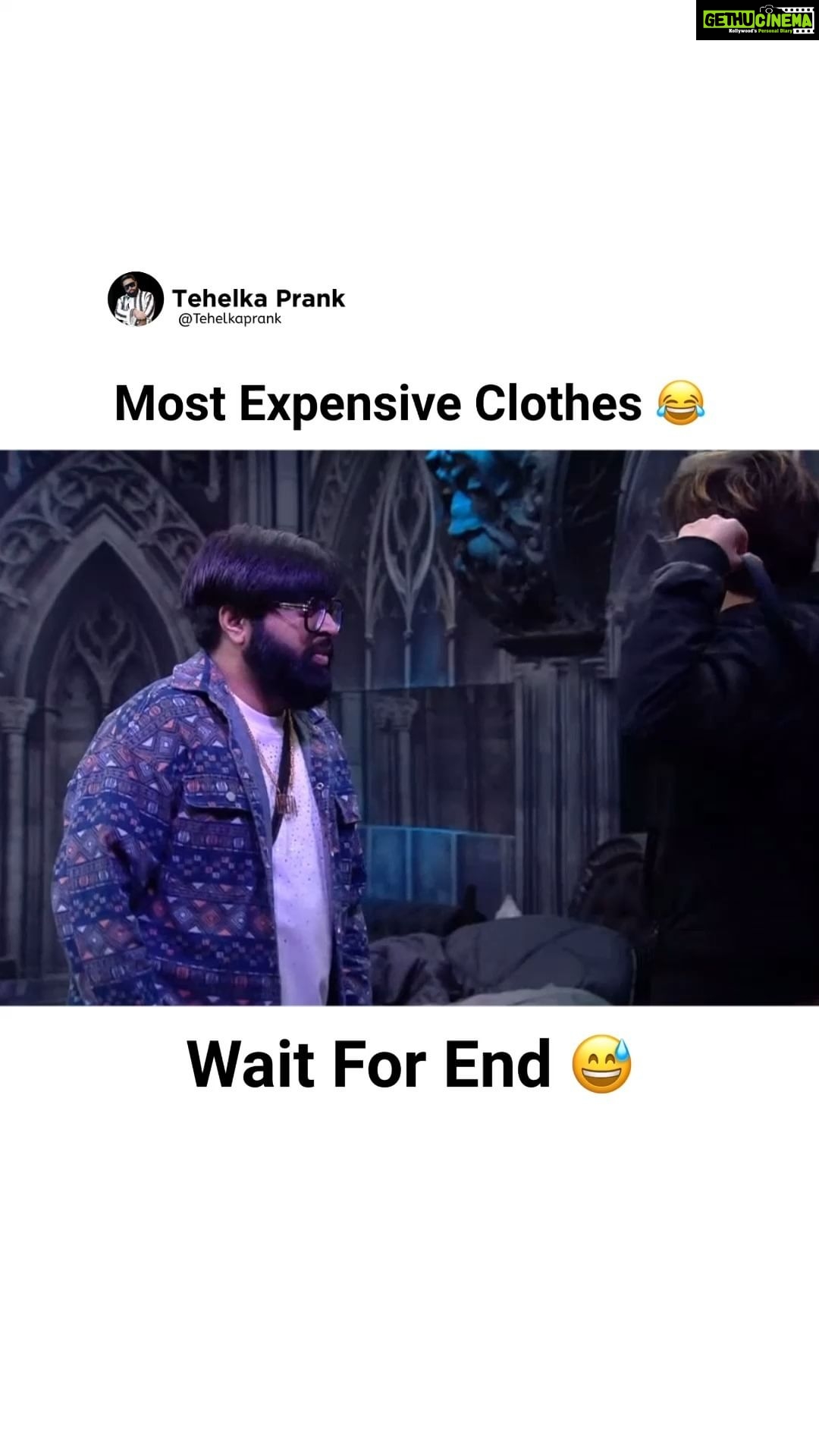 Sunny Arya Instagram - Most Expensive Cloths 😂 🤣 #Tehelkaprank #SunnyArya #TehelkaBhai #biggboss17 #jiocinema #biggboss #bb17