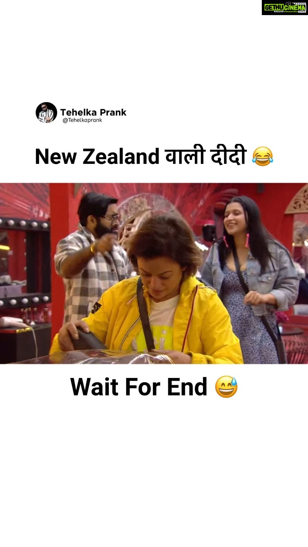 Sunny Arya Instagram - News Zealand वाली दीदी 😂 #Tehelkaprank #SunnyArya #TehelkaBhai #biggboss17 #jiocinema #biggboss #bb17