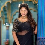 Supritha Instagram – She is both, 
Hellfire and holy water 🖤.

🥻: @elegant_threads_by_salma 
📷: @studios19_lsp 
💄: @vidya_hairandmakeup 
Location: @hyderabad_film_studios