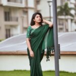Supritha Instagram – Isn’t it lovely 💚 

🥻: @elegant_threads_by_salma 
📷: @maheshsoogur 
💄: @srujanas_contour