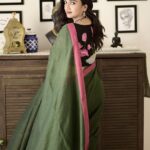 Surabhi Santosh Instagram - The kind of beauty I want is the hard to get kind, the one that comes from within- strength, courage and dignity ✨❣️ Photographer- @anandu._ps Saree and Blouse- @labeldesiromance Jewellery - @labeldesiromance Styling- @kavithasantosh29 #Oomph #SexyinSaree #CottonSaree #Greensaree #Sareetrends #sareein2023 #weddinginspo #indianweddingoutfits #sareeoutfitideas #sareedraping #sareeandblouse #sareeblousedesigns #embroideredblouse #contrastblouse
