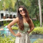 Surbhi Jyoti Instagram - Unwind days are happy days 🌿 . . . . . . . Staycationing at @aliladiwagoa With @thechartermgt Wearing @cosset.clothing @meenalrshah Alila Diwa Resorts, South Goa