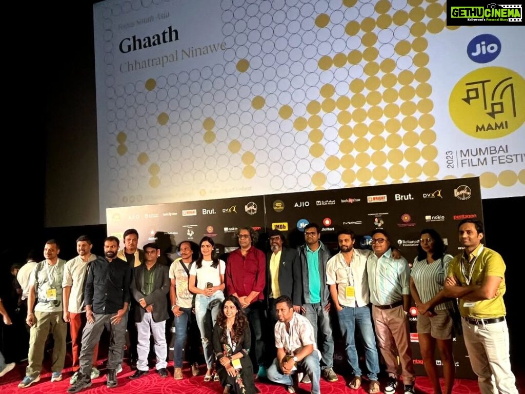Suruchi Adarkar Instagram - A very special day indeed!!! Filled with loads of love & gratitude🙏.. A very surreal feeling🧿 .. (Trying to incorporate as much adjectives as I can ,just to describe my feelings) "Ghaath" had its Asia premiere @mumbaifilmfestival. Immensely grateful, honoured & happy for all the love & support.❤️ So, if you were there at the premiere & liked what you saw,we request you to vote for our film Ghaath (Ambush) for IMDb Audience Choice Award (delegates must have received an email regarding the same).Every vote counts✨ Special thanks to the makers & the presenters without whom this was not possible.. @papapancho0 @platoononefilms @shiladityabora #Ghaath #mumbaifilmfestival #film #MAMI