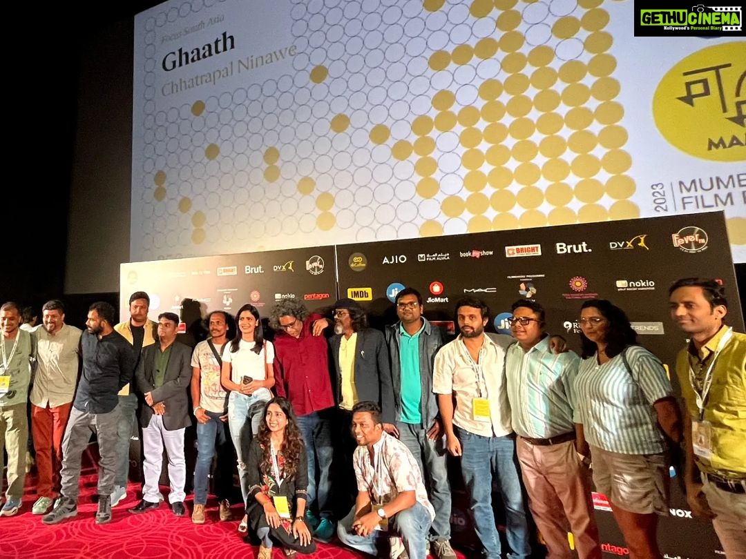 Suruchi Adarkar Instagram - A very special day indeed!!! Filled with loads of love & gratitude🙏.. A very surreal feeling🧿 .. (Trying to incorporate as much adjectives as I can ,just to describe my feelings) "Ghaath" had its Asia premiere @mumbaifilmfestival. Immensely grateful, honoured & happy for all the love & support.❤️ So, if you were there at the premiere & liked what you saw,we request you to vote for our film Ghaath (Ambush) for IMDb Audience Choice Award (delegates must have received an email regarding the same).Every vote counts✨ Special thanks to the makers & the presenters without whom this was not possible.. @papapancho0 @platoononefilms @shiladityabora #Ghaath #mumbaifilmfestival #film #MAMI