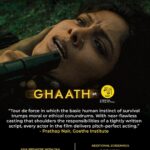 Suruchi Adarkar Instagram - Reasons why you should watch Ghaath at @mumbaifilmfestival this year: 1. One of the 19 films nominated for the GWFF (endowed with 50,000 euros) Best Debut Award at the @berlinale which is one of the top three film festivals in the world. 2. Won an independent critics award, the Giuseppe Becce Awards, as the best director at Berlinale 2023; one of the only Indian films to receive this award this year. 3. For a sublime and thrilling cinematic experience. 4. The reviews says it all, otherwise! See you there! #JioMAMIMumbaiFilmFestival2023 #MumbaiFilmFestival2023 #Ghaath