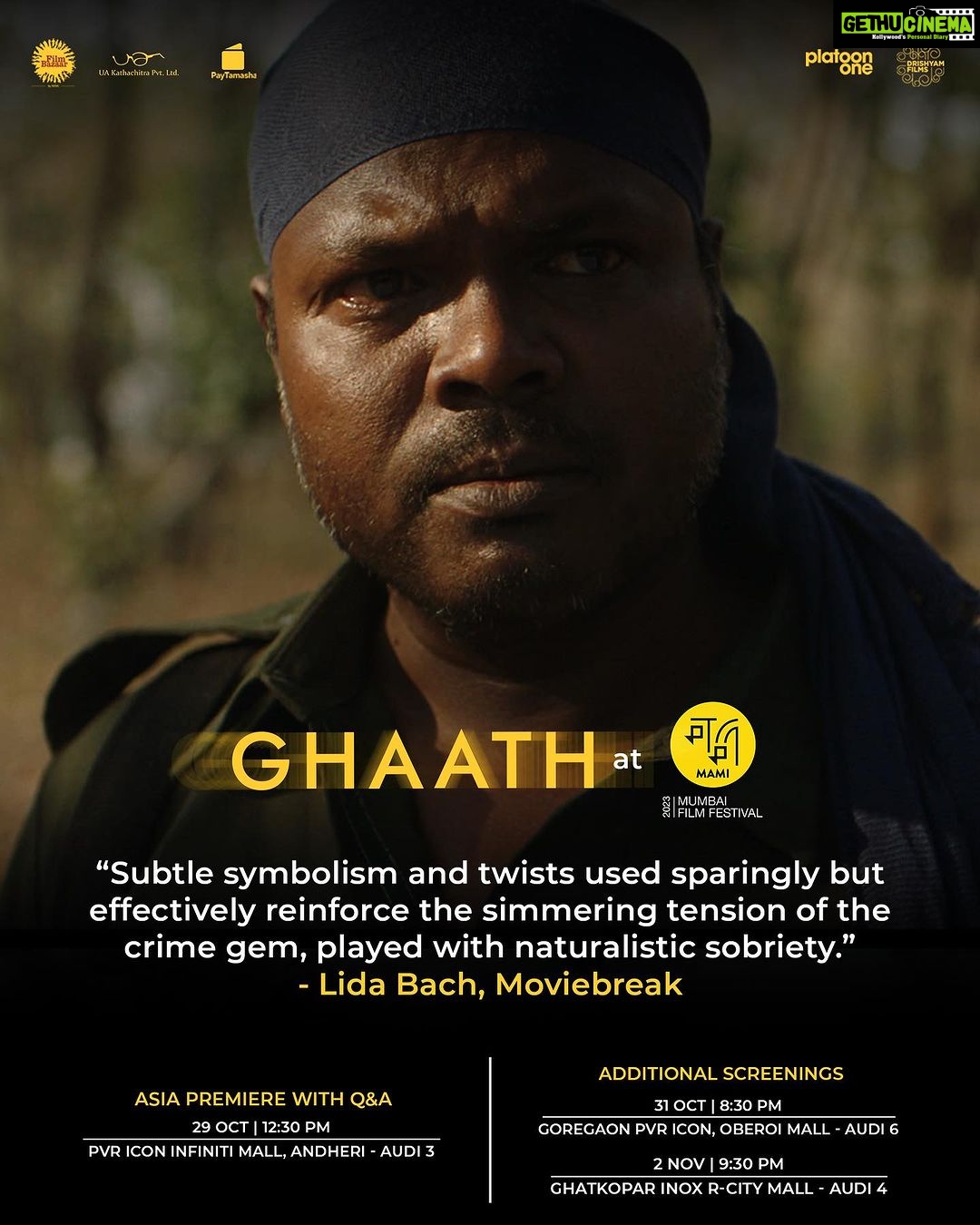 Suruchi Adarkar Instagram - Reasons why you should watch Ghaath at @mumbaifilmfestival this year: 1. One of the 19 films nominated for the GWFF (endowed with 50,000 euros) Best Debut Award at the @berlinale which is one of the top three film festivals in the world. 2. Won an independent critics award, the Giuseppe Becce Awards, as the best director at Berlinale 2023; one of the only Indian films to receive this award this year. 3. For a sublime and thrilling cinematic experience. 4. The reviews says it all, otherwise! See you there! #JioMAMIMumbaiFilmFestival2023 #MumbaiFilmFestival2023 #Ghaath