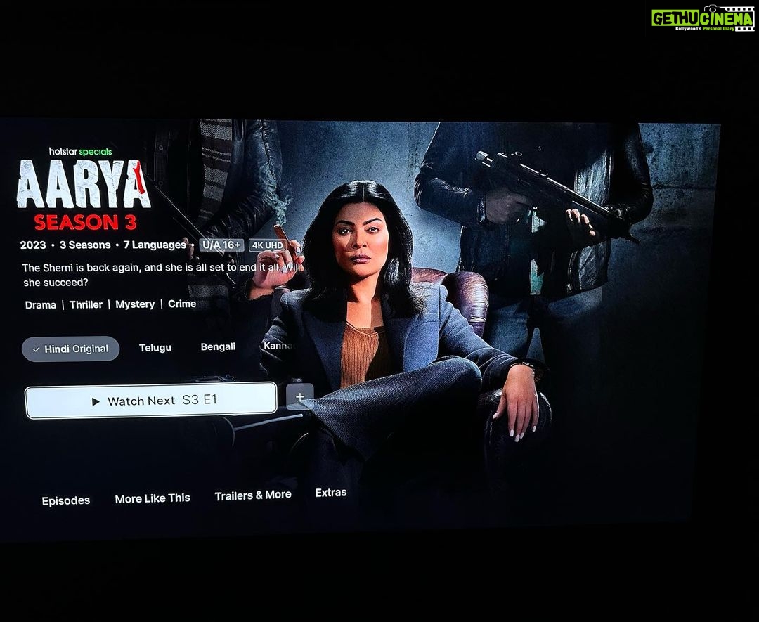 Sushmita Sen Instagram - YOUR AARYA IS LIVE!!!!! 😁👊😍💋🤗❤️🥰🎶 Happy watching!!! Thank you for your patience & unwavering support!!! Lots of love from all of us at TeamAarya ❤️🥰💃🏻 I love you guys beyond!!! #Aarya3 #duggadugga 💋