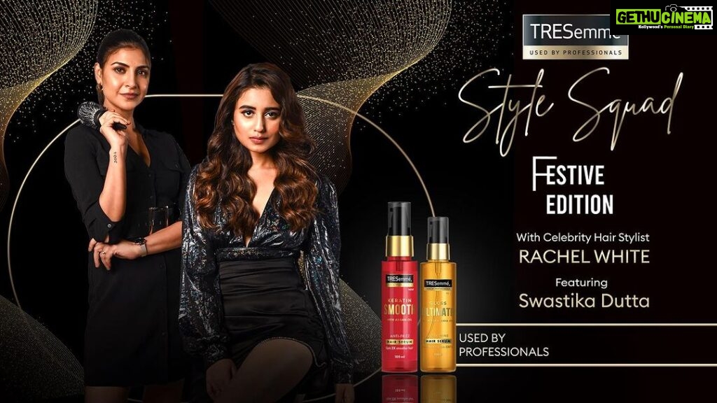 Swastika Dutta Instagram - Festive season is here, and a hair transformation is mandatory! That’s why TRESemmé Style Squad and Celebrity Hairstylist Rachel White gave me a total hair transformation and a festive makeover! Check the whole episode here to get my trending Mermaid waves: http://bit.ly/3rLRUCg OUT NOW! @tresemmeindia #ad