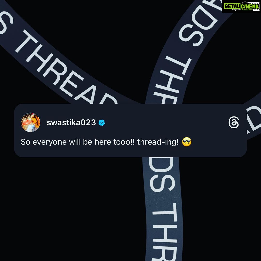 Swastika Dutta Instagram - Hmmm… let’s see..! New app alert,social alert! @thread-ing ! @instagram @threadsapp