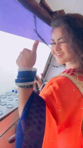 Tanushree Chatterjee Instagram - Oohhooo captain 👩‍✈️ 
#tanushreechatterjee #captain #cruiseship #instagood #instagram #instamood #reelkarofeelkaro #trendingreels #viral #viralreel #reelsinstagram #indianreels #trendingreels