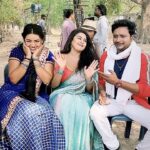 Tanushree Chatterjee Instagram - Bam 💥 fata #🤔 #😃 #reelsinstagram #time #shoot @yours_tanushree @radhasingh.official @officialjiocinema @bhojpuriyaactors @bhojpuricinemanews