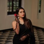 Tanvi Ram Instagram - La Vie en rose 🌹 Concept & styling @storiesbysiyahhhh Photography @jibinartist Makeup @_sanaah._ Jewls @golden_cup_fashion_jewellery Outfit @zyraclothing_ Location @azora.hotels