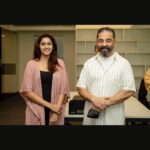 Tanya Ravichandran Instagram - Late post alert 🙈 Thank you #ulaganayagan @ikamalhaasan sir for releasing the trailer of our web series #paperrocket. Felt honoured 😊 @kiruudhay @sagarpentela @riseeastentertainment @zee5tamil @teamaimpro