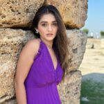 Tanya Sharma Instagram – 4 your eyes only 🥹
.
P.s – “ tu jaaane na was shot here “ who else remembers this song? #turkey #pamukkale #tanyasharma #travel #purple #instagood #picoftheday Pamukkale,Turkey