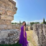 Tanya Sharma Instagram - Safar ka hi tha mei safar ka rha. ✨ Oct of 2023 🦄 . Wearing - @srstore09official #travel #tanyasharma #ancient #pammukale #turkey #antalya Hiarapolis Pammukale