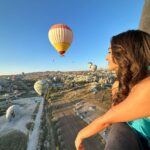 Tanya Sharma Instagram – Magical ✨is The  word ! Our first ever hot air balloon experience was extraordinary thankyouu @sultan_cave_suites @kelebektravel
P.s – don’t forget to see the last slide ( it’s 5am makeup ) 🥹 #turkey #travel #hotairballoon #sultancavesuites #love #tanyasharma Cappadocia, Turkey
