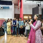Tarjanee Bhadla Instagram - The best day of promoting 3 EKKA! Visnagar you were great!. . . . Beautiful dress by @designer_ketan. . . . Photos by @karangurjarfilms