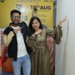 Tarjanee Bhadla Instagram - Yesterday was a great reminder why big screens are always better! “Tehunk” Song Launch from my next film 3 Ekka! 3 Ekka releasing on 18th August! Outfit : @houseoffett Style by: @ishhaa_nagar Assisted by: @rudradave33