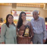 Tarjanee Bhadla Instagram – The best part about this award was that we could share the victory smiles with so many loving faces! 
Thank you mumma and rk dada for coming and supporting me🤍

And kuddos to my cousin brother for winning a state award for best background score for bajaaba- the daughter 
@kandarp_kavishwar
Making our family proud🙏🏻

Last pic credit @shashvat_2416 🌏