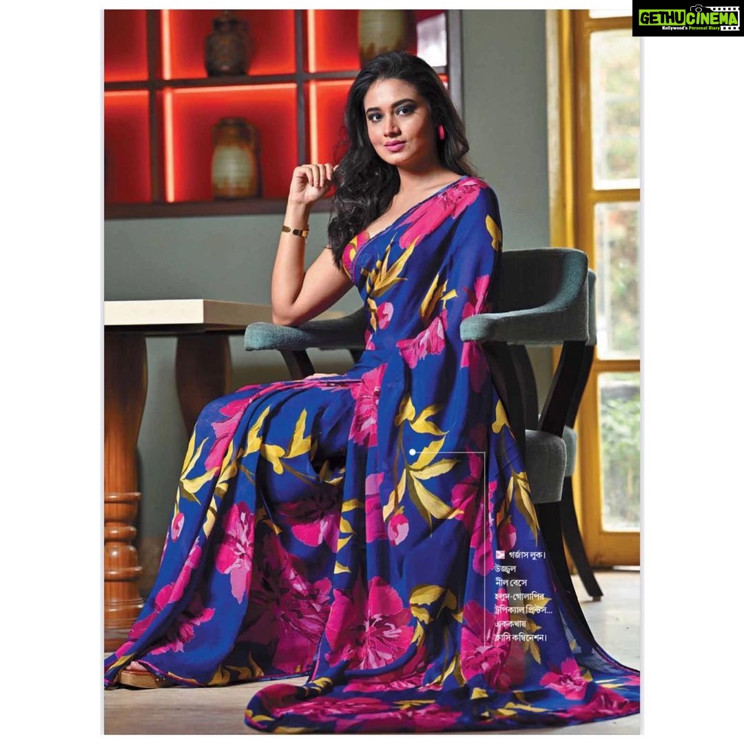 Tasnia Farin Instagram - Shoot for @sanandamagazine Wardrobe: @riminayakindia Photographer: @somnath_roy_photography Styling: @basicsbymadhab Makeup: @sahababusona Location: @hotelrituivy