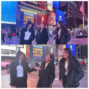 Tasnia Farin Instagram - The art of laughing about nothing. Times Square