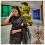 Tasnia Farin Instagram - The colour of my dreams 🖤 Wearing @festivibefashion Thankyou Festivibe for making this beautiful saree, which was not only amazingly detailed but also really comfortable. Picture doesn't do justice to the beauty of the saree upfront, indeed my favourite brand 💕