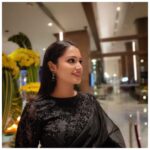 Tasnia Farin Instagram - The colour of my dreams 🖤 Wearing @festivibefashion Thankyou Festivibe for making this beautiful saree, which was not only amazingly detailed but also really comfortable. Picture doesn't do justice to the beauty of the saree upfront, indeed my favourite brand 💕