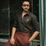 Teja Sajja Instagram - For #varunlav 's reception Sending my warmest wishes to my brother @varunkonidela7 and @itsmelavanya 😊 May your lives be filled with endless joy and happiness. Cheers to #VarunLav ✨ Styled by @sahithgummadi @mounagummadi Clicked by @_anupphotography Outfit : @hilodesign.co