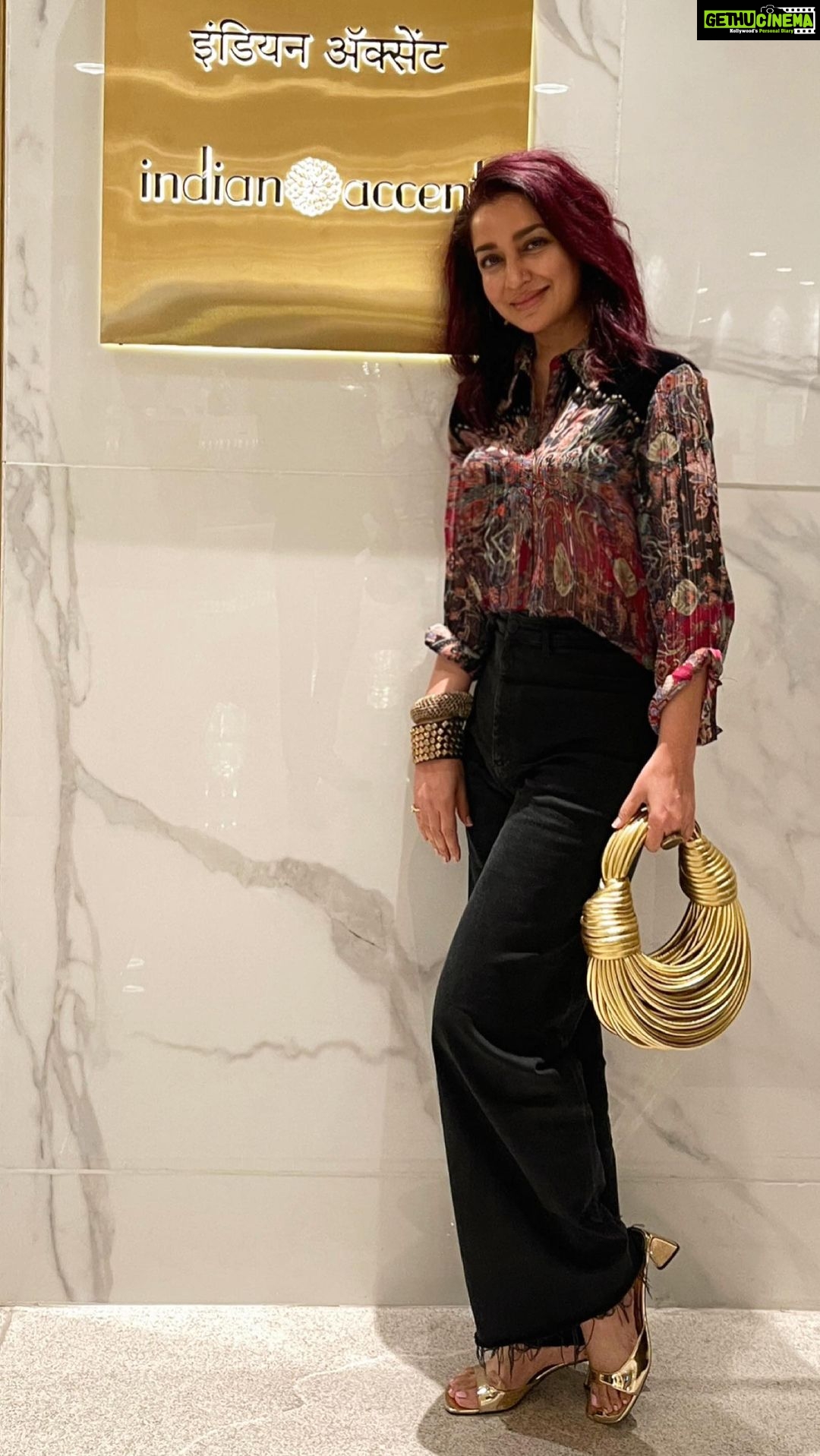 Tisca Chopra Instagram - If you haven’t yet been to @indianaccent in Delhi it’s ok Mumbaikars because we will now have our own .. Pure joy as we will soon welcome @indianaccentmumbai at the @jioworldcentre .. Can’t wait for it to open .. for the very best in Indian Fusion cuisine with @chefmanishmehrotra .. and my dear #rohitkhattar there isn’t another like you and and good old fashioned hospitality.. My fav dining companion, was as always my dear @emm_i_2 .. #food #friends #weekend #indianaccent #finedine #fridaynight #friyay