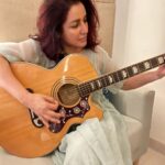 Tisca Chopra Instagram - Upskilling .. 📸 @filmpushpendra #monday #mondaymotivation #makingmusic
